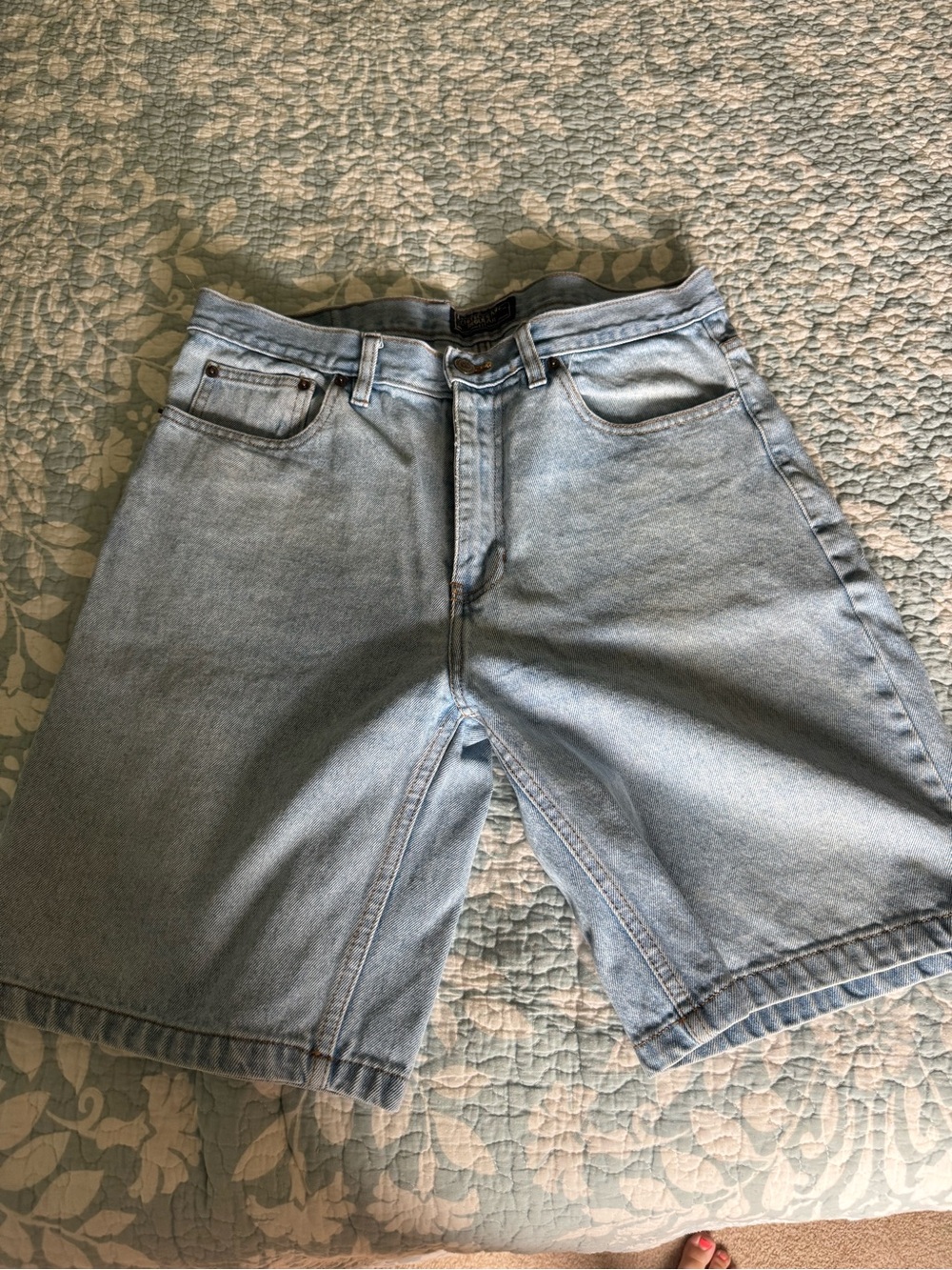 Architect Light Blue Denim Jean Shorts for Men